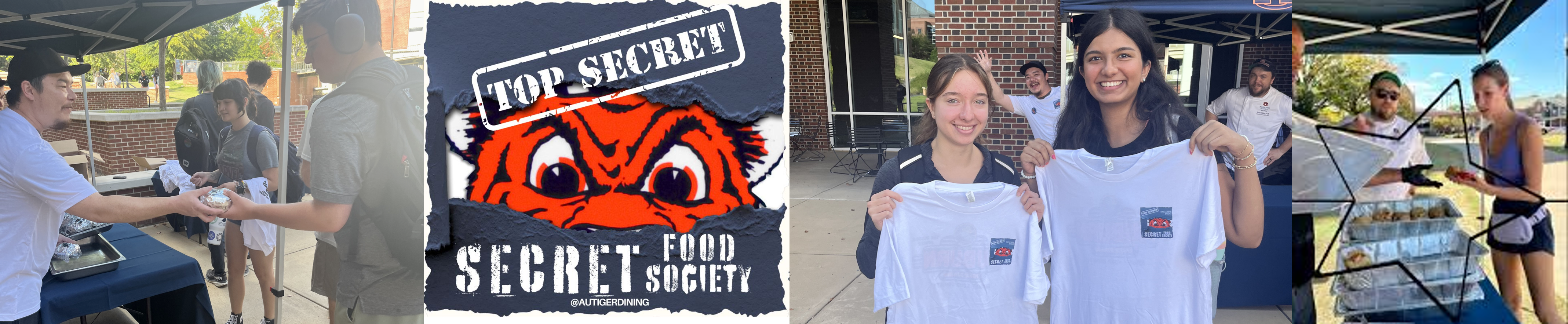 collage of images from Auburn U's Secret Food Society